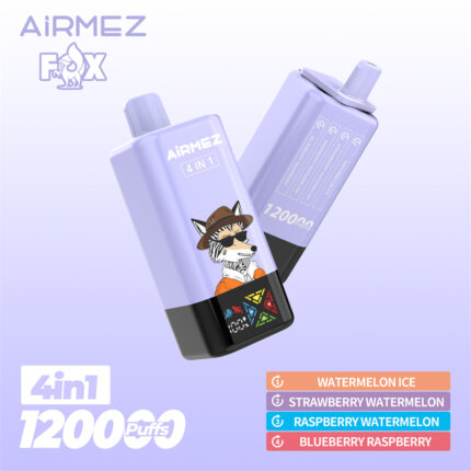 Airmez Fox 4w1 - modułowy i pojemny vape jednorazowy 60ml na podróż - MocPuff