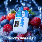 Airmez LUX 60000 Puffs - jednorazowy e-papieros z widocznym zbiornikiem liquidu - MocPuff