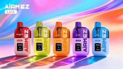 Airmez LUX 60000 Puffs - jednorazowy e-papieros z widocznym zbiornikiem liquidu - MocPuff