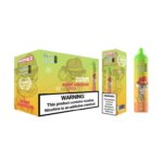 Nowoczesny wyświetlacz LED w jednorazowym e-papierosie Airmez Tornado 25000 - MocPuff