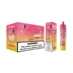 Nowoczesny wyświetlacz LED w jednorazowym e-papierosie Airmez Tornado 25000 - MocPuff