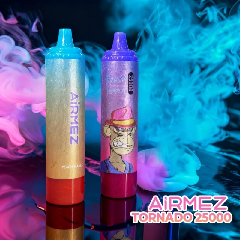 Airmez Tornado 25000 - vape online z regulacją przepływu powietrza i LED - MocPuff