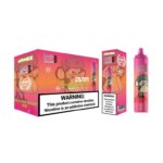 Nowoczesny wyświetlacz LED w jednorazowym e-papierosie Airmez Tornado 25000 - MocPuff