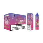 Nowoczesny wyświetlacz LED w jednorazowym e-papierosie Airmez Tornado 25000 - MocPuff