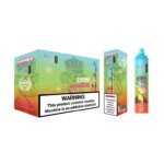 Nowoczesny wyświetlacz LED w jednorazowym e-papierosie Airmez Tornado 25000 - MocPuff