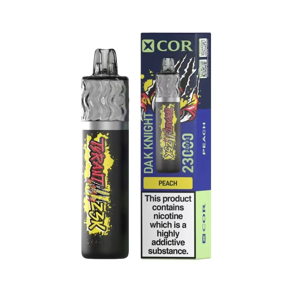 XCOR Tyrant 23000 - ergonomiczny e-papieros jednorazowy z podświetleniem LED - MocPuff