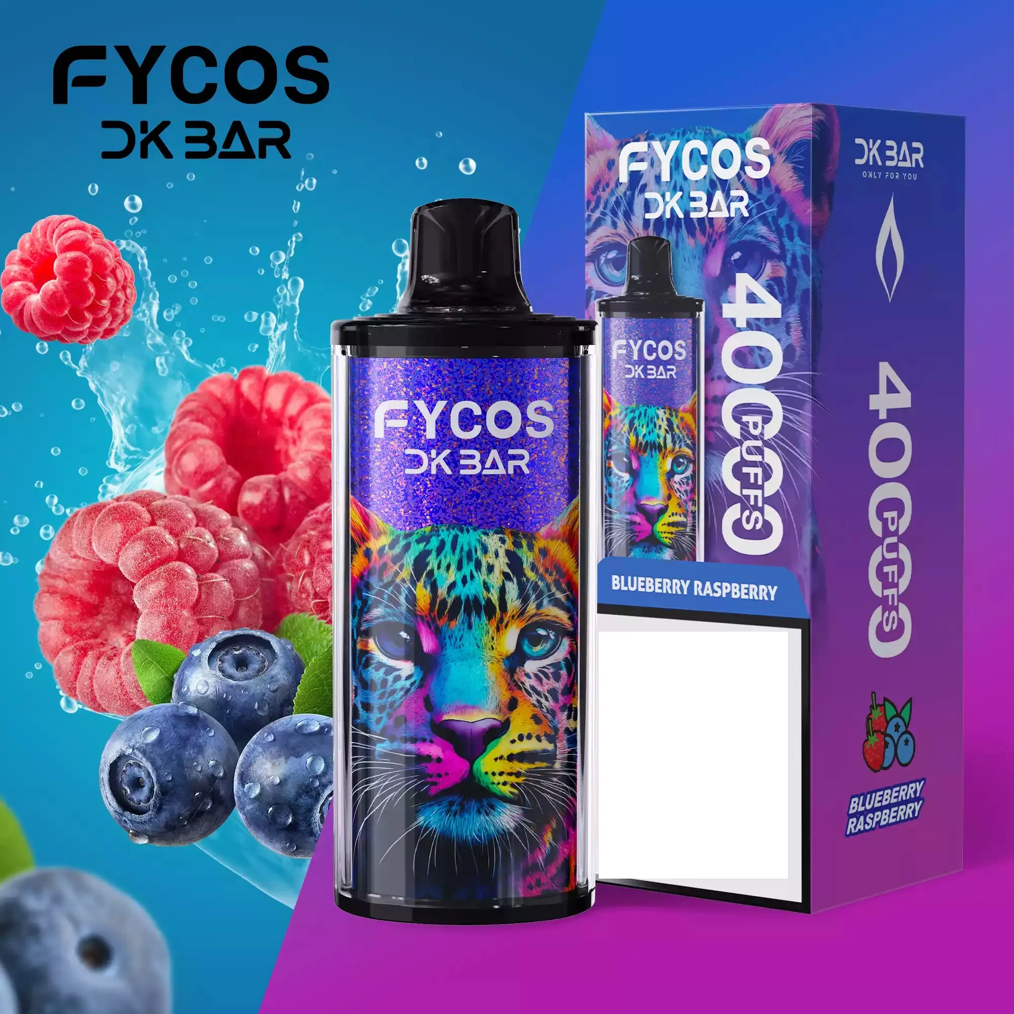 E-papieros Ur1 Vape otoczony świeżymi, soczystymi borówkami amerykańskimi, ilustrujący naturalny, leśny i niezbyt słodki profil smakowy.