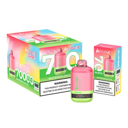 HIFANCY SUPER 70000 - jednorazowy e-papieros 70K Puffs z siatkową grzałką mesh 1.0Ω i ładowaniem Type-C - MocPuff
