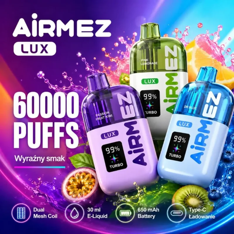 Elektroniczny gadżet dla geeków: Airmez LUX 60000 vs GeekVape Wenax Q oraz nowoczesne akcesoria do e papierosów