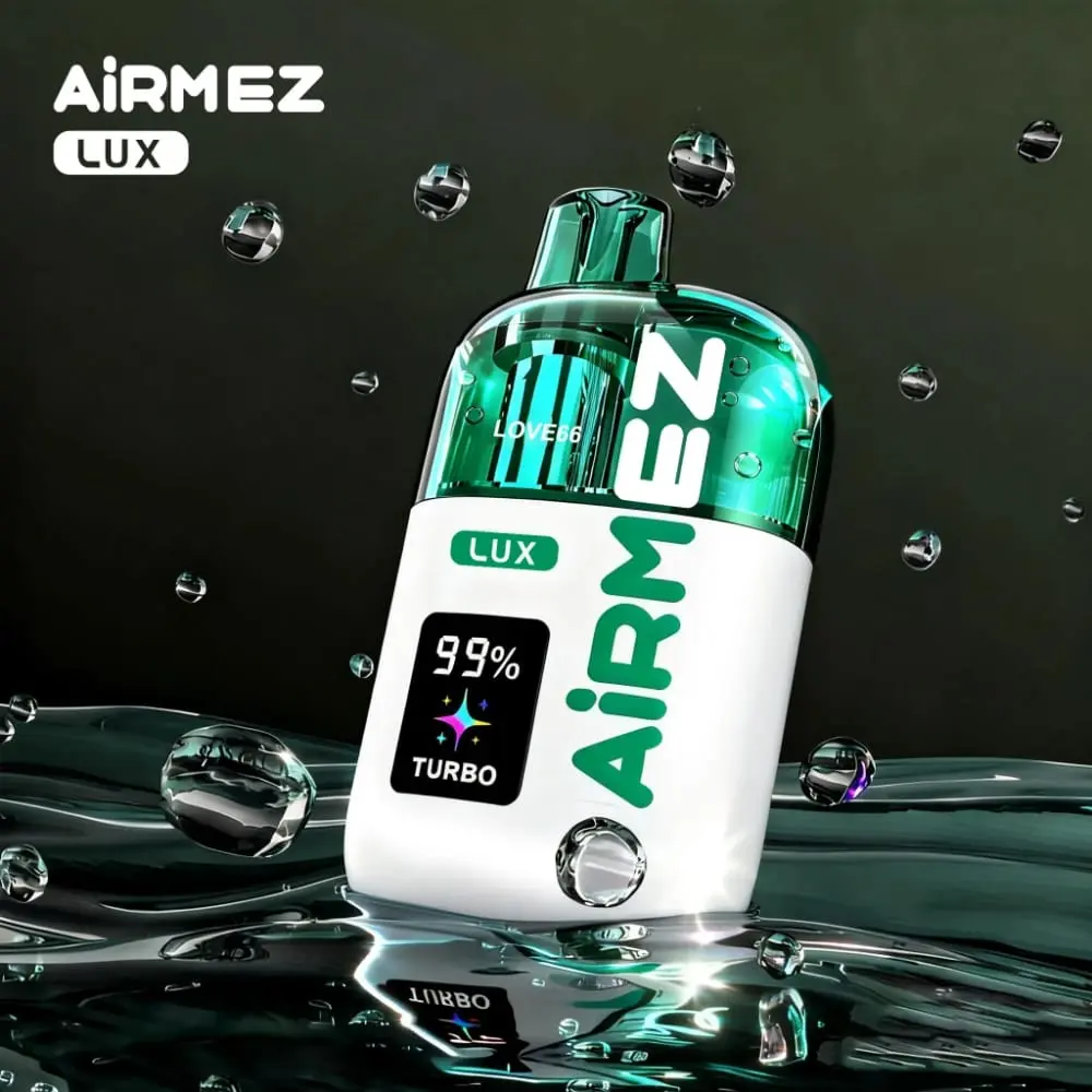 Airmez LUX 60000 Puffs - jednorazowy e-papieros z widocznym zbiornikiem liquidu - MocPuff