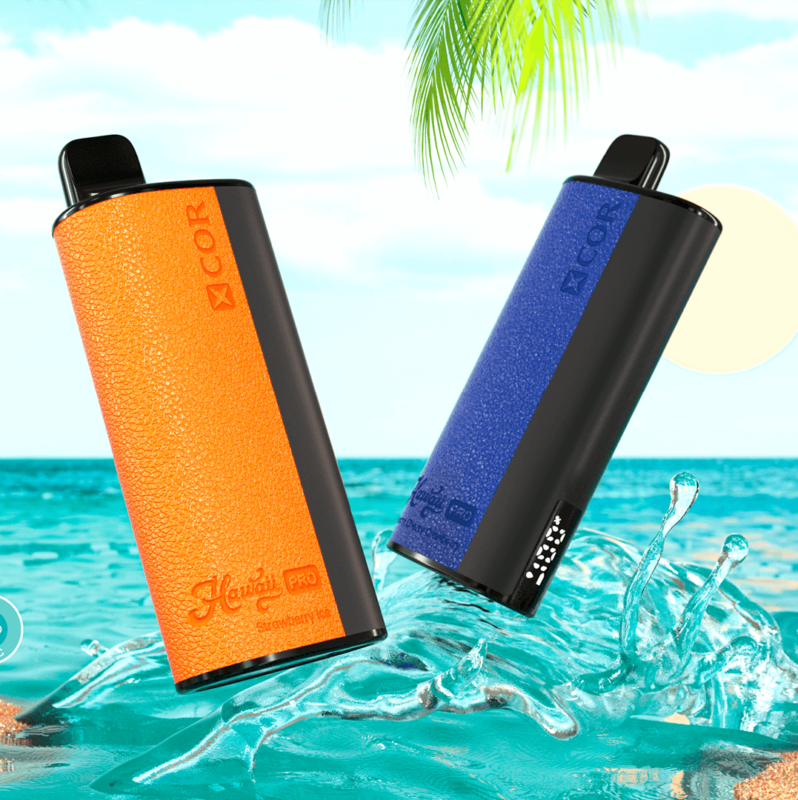 XCOR Hawaii Pro 23000 - wydajny vape jednorazowy 36ml z wyświetlaczem - MocPuff