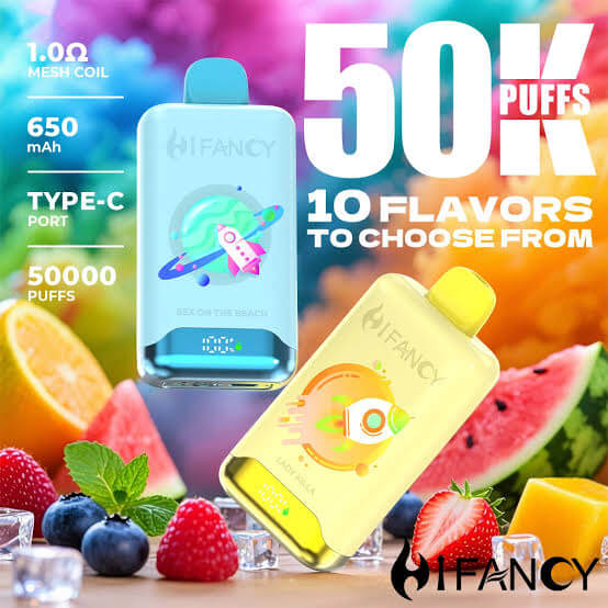 Hifancy Space 50000 - duży jednorazowy e-papieros z czytelnym ekranem LED - MocPuff