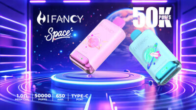 Hifancy Space 50000 - duży jednorazowy e-papieros z czytelnym ekranem LED - MocPuff