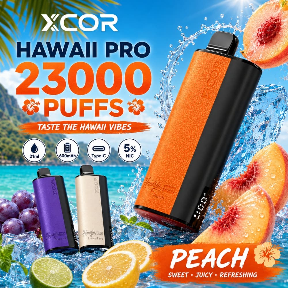 XCOR Hawaii Pro 23000 vs Lost Mary MT15000: Który Jednorazowy xcor vape hawaii Oferuje Lepszy Tropikalny Smak?
