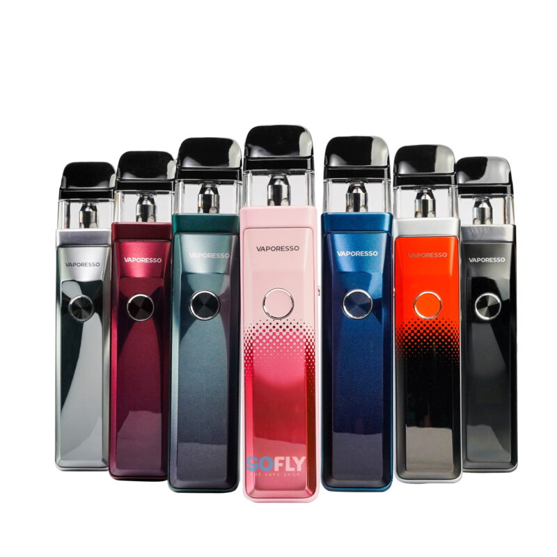 Zbliżenie na nowoczesny system pod-mod Vaporesso, ukazujące precyzję wykonania i zaawansowaną technologię.