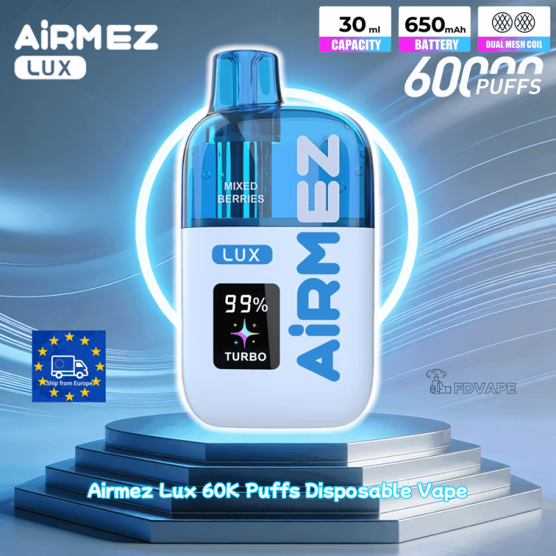 Zbliżenie na element grzewczy e-papierosa, przedstawiające technologię Dual Mesh Coil z dwiema siatkami, zapobiegającą degradacji smaku i przegrzewaniu.