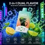 Umin 2 in 1 Dual Flavor 60000 - dwusmakowy e-papieros jednorazowy o wysokiej pojemności - MocPuff