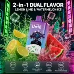 Umin 2 in 1 Dual Flavor 60000 - dwusmakowy e-papieros jednorazowy o wysokiej pojemności - MocPuff