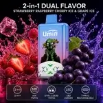 Umin 2 in 1 Dual Flavor 60000 - dwusmakowy e-papieros jednorazowy o wysokiej pojemności - MocPuff