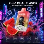 Umin 2 in 1 Dual Flavor 60000 - dwusmakowy e-papieros jednorazowy o wysokiej pojemności - MocPuff