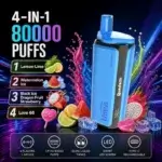 Umin Quads 4 in 1 80000 - innowacyjny e-papieros jednorazowy z 4 komorami smaku - MocPuff