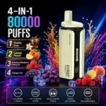 Umin Quads 4 in 1 80000 - innowacyjny e-papieros jednorazowy z 4 komorami smaku - MocPuff