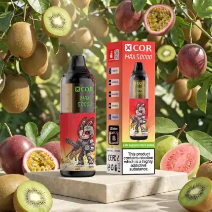 XCOR MAX 50000 - designerski e-papieros jednorazowy z przezroczystym zbiornikiem - MocPuff