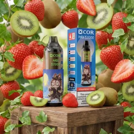 XCOR MAX 50000 - designerski e-papieros jednorazowy z przezroczystym zbiornikiem - MocPuff