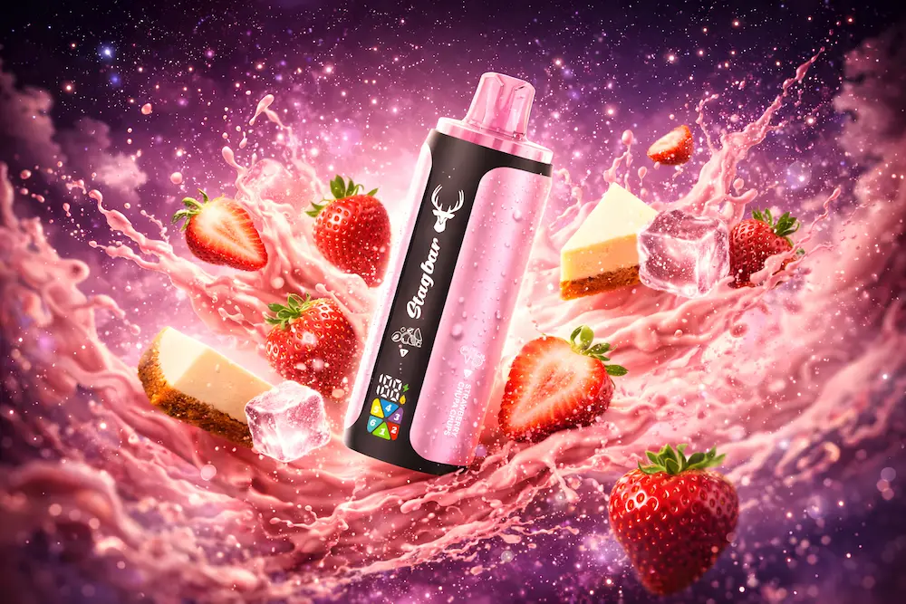 Stag Bar 6 in 1 180000 - wielosmakowy jednorazowy e-papieros 108ml 6 w 1 - MocPuff