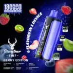 Stag Bar 6 in 1 180000 - wielosmakowy jednorazowy e-papieros 108ml 6 w 1 - MocPuff