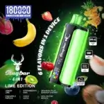 Stag Bar 6 in 1 180000 - wielosmakowy jednorazowy e-papieros 108ml 6 w 1 - MocPuff