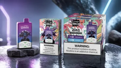 Umin 2 in 1 Dual Flavor 60000 - dwusmakowy e-papieros jednorazowy o wysokiej pojemności - MocPuff