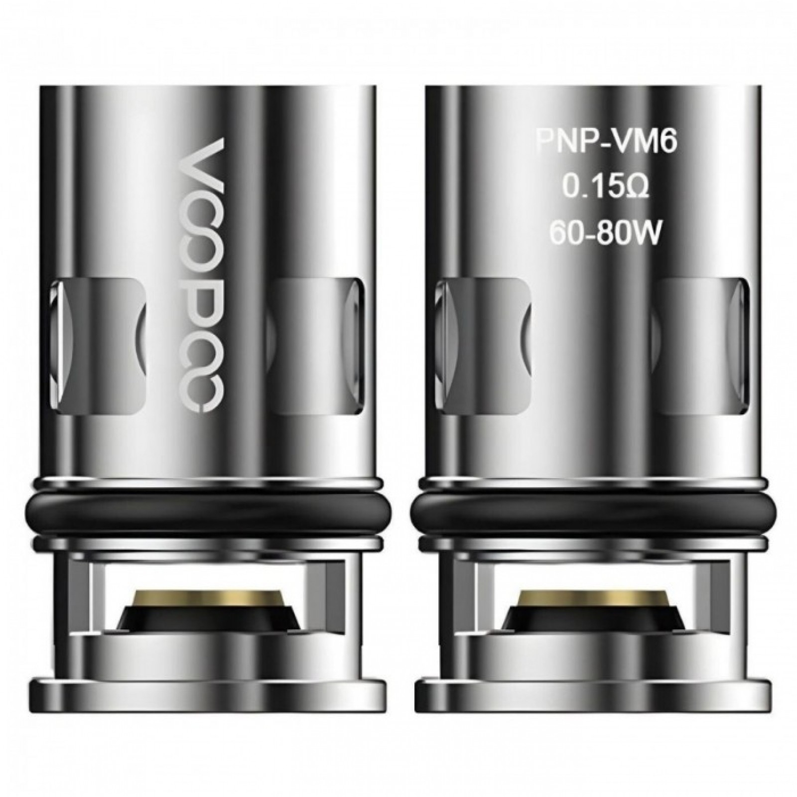 Zbliżenie na system grzałek VOOPOO PnP (Plug and Play), pokazujące łatwość montażu i uszczelnienia o-ringami, z różnymi typami grzałek obok siebie.